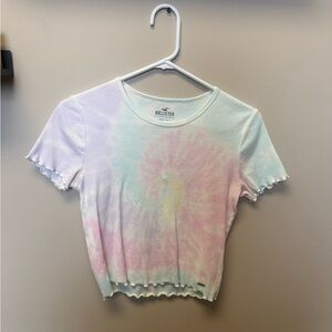 Hollister Women's Pastel Tie-Dye Short Sleeve Tee
